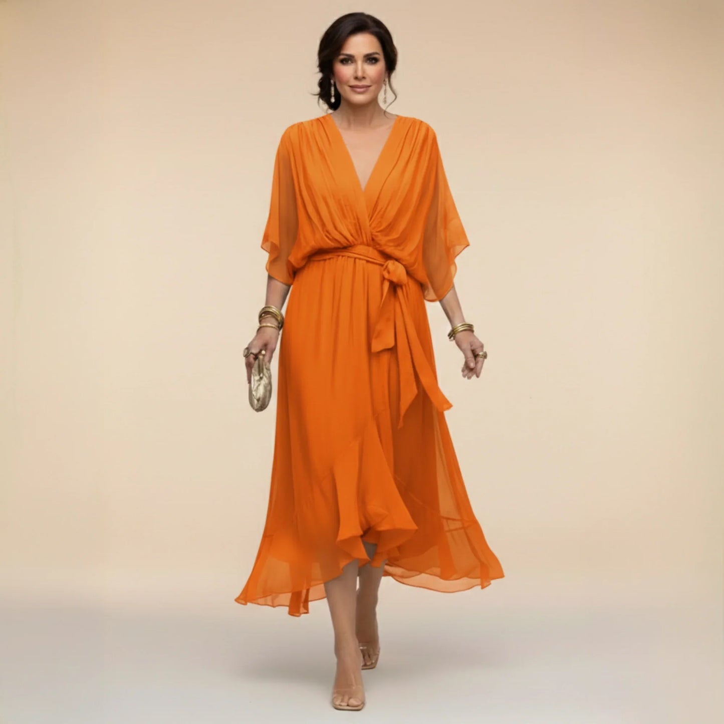 Florentine Drape Midi