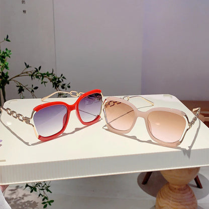 Soleil Chain-Link Gradient Frame Eyewear