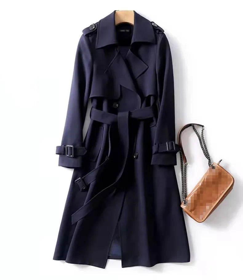 Signature Check-Lined Belted Coat