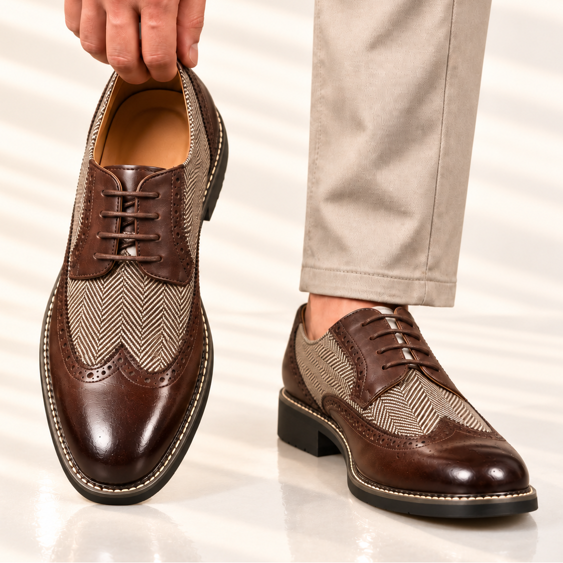 Carrington Herringbone Oxfords