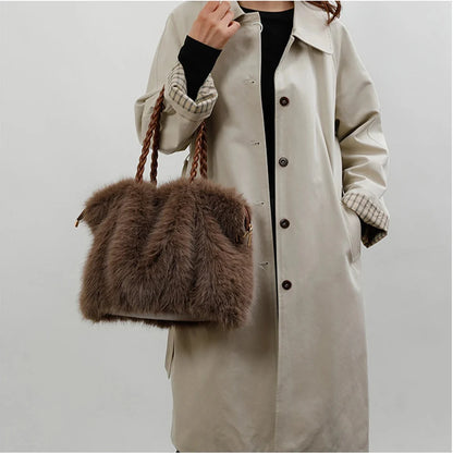 Delphine Faux Fur Tote