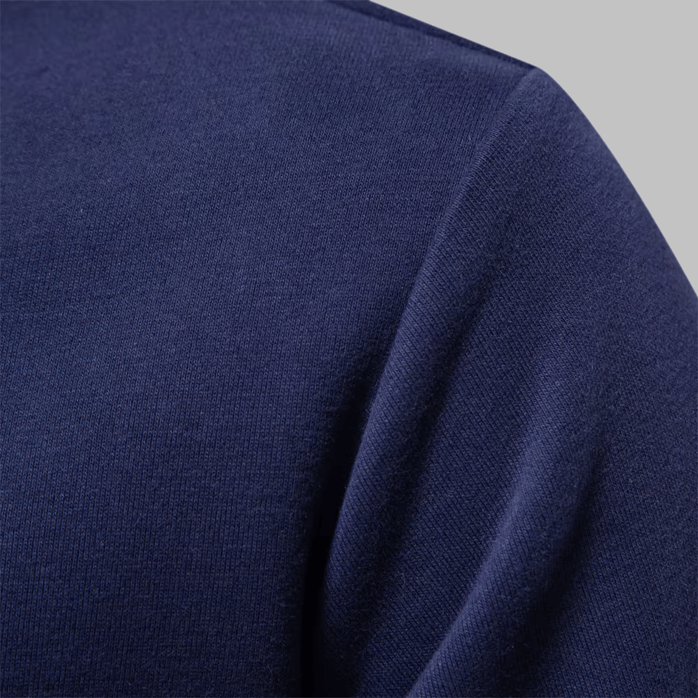 Classic Long-Sleeve Polo Sweater