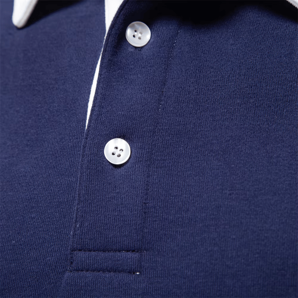 Classic Long-Sleeve Polo Sweater