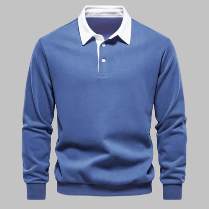 Classic Long-Sleeve Polo Sweater