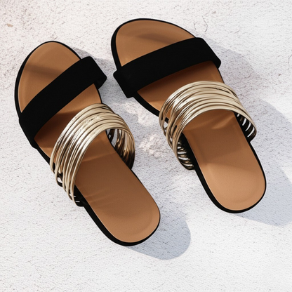 Aurelia Multi-Strap Slide Sandal