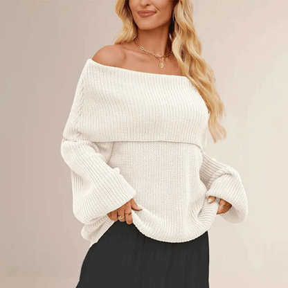Cashmere Convertible Neckline Pullover