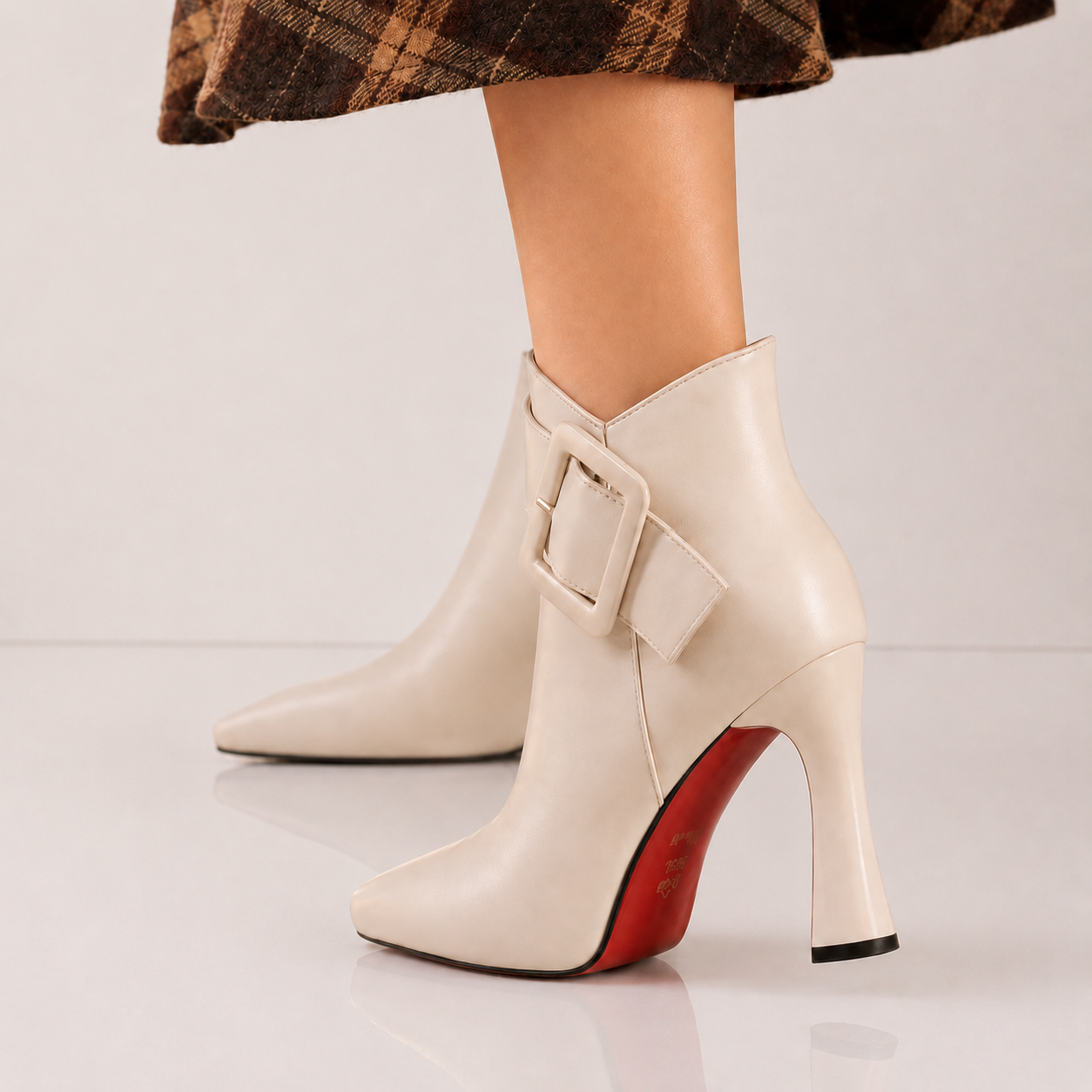Delphine Buckle Ankle Boots