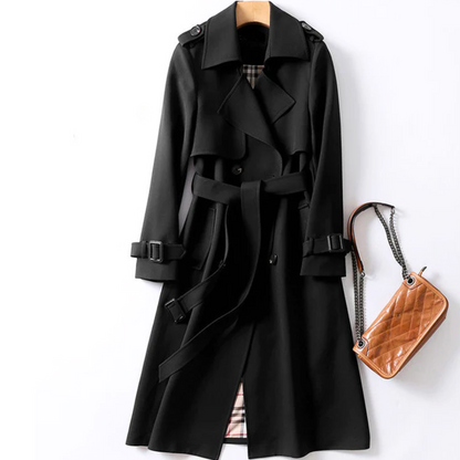 Signature Check-Lined Belted Coat