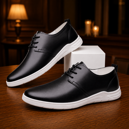 Cognac Leather Derby Sneaker