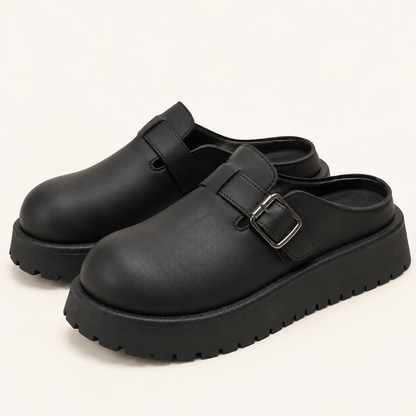 Rivoli Platform Suede Mule