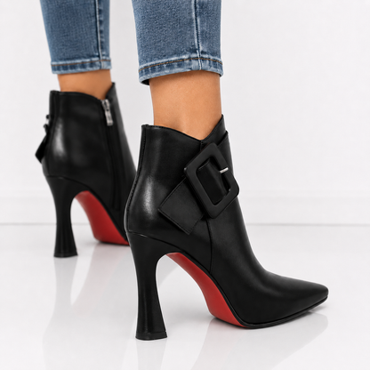 Delphine Buckle Ankle Boots