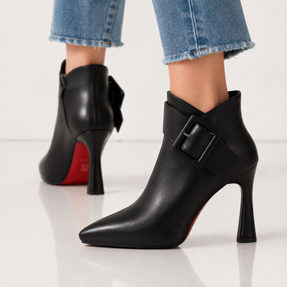 Delphine Buckle Ankle Boots