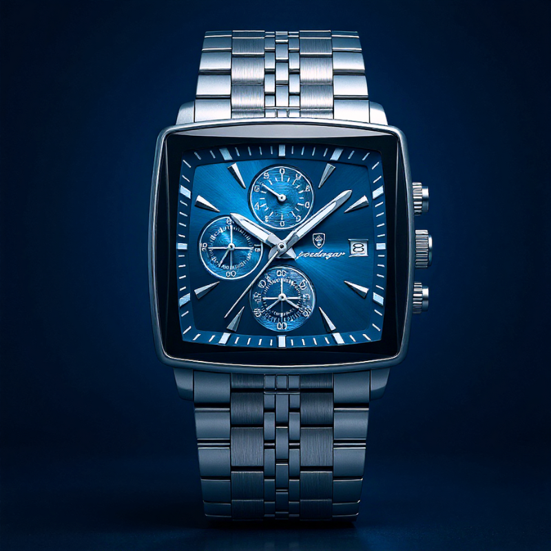Executive Square Face Timepiece