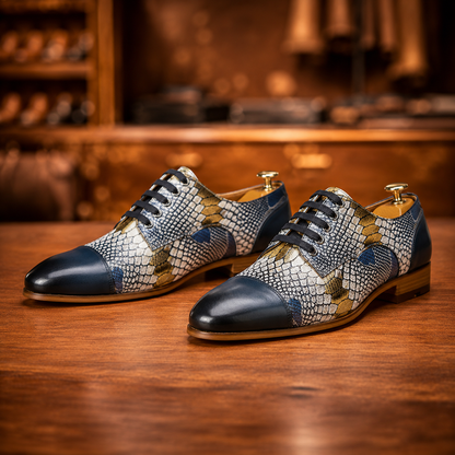 Draven Exotic Cap-Toe Oxford