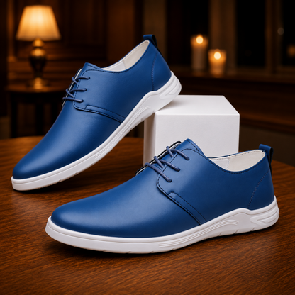 Cognac Leather Derby Sneaker