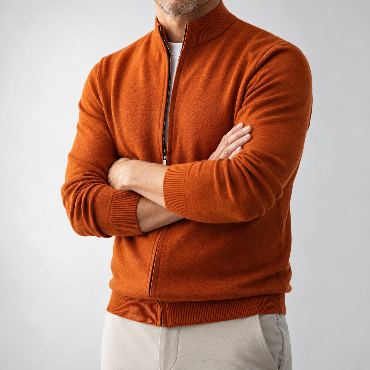 Marchese Full-Zip Knit Cardigan