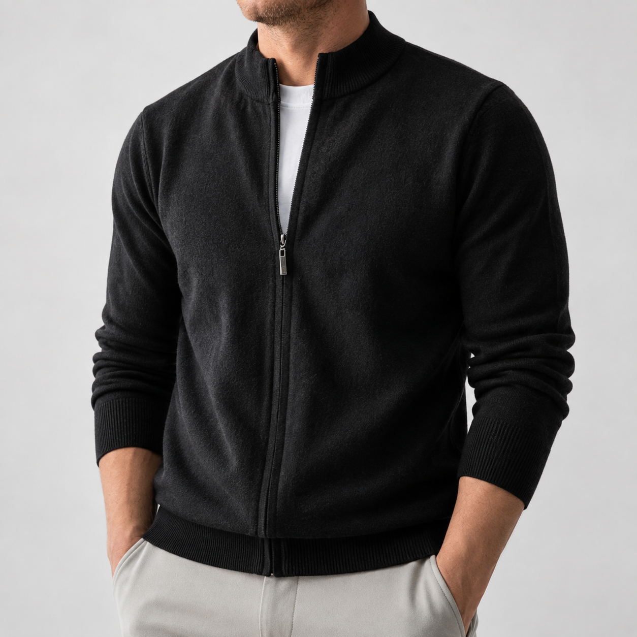 Marchese Full-Zip Knit Cardigan