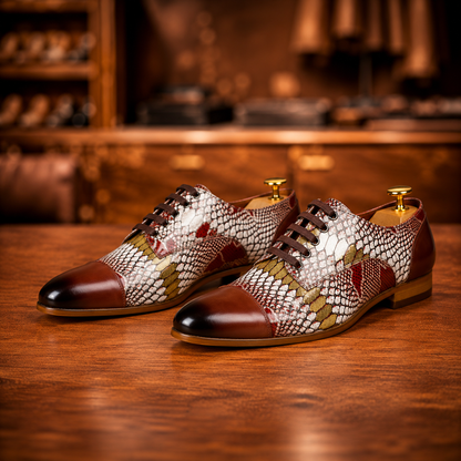 Draven Exotic Cap-Toe Oxford