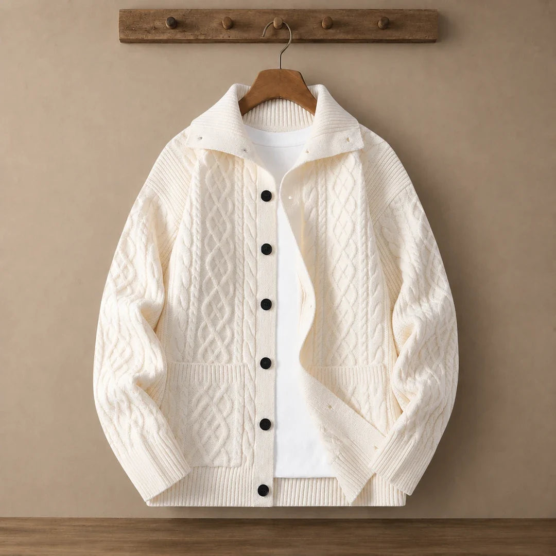 Cascata Cable-Knit Cardigan