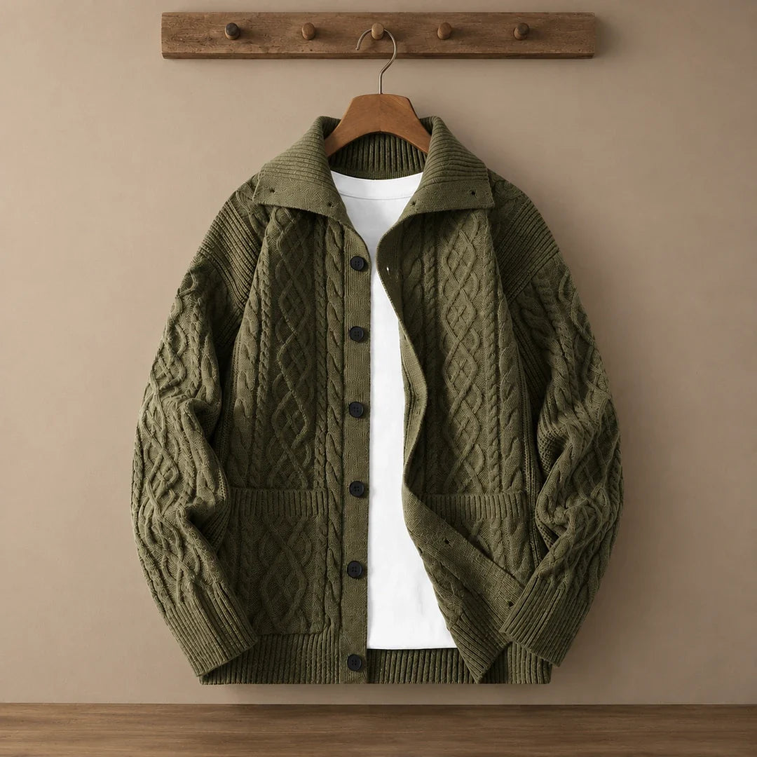 Cascata Cable-Knit Cardigan