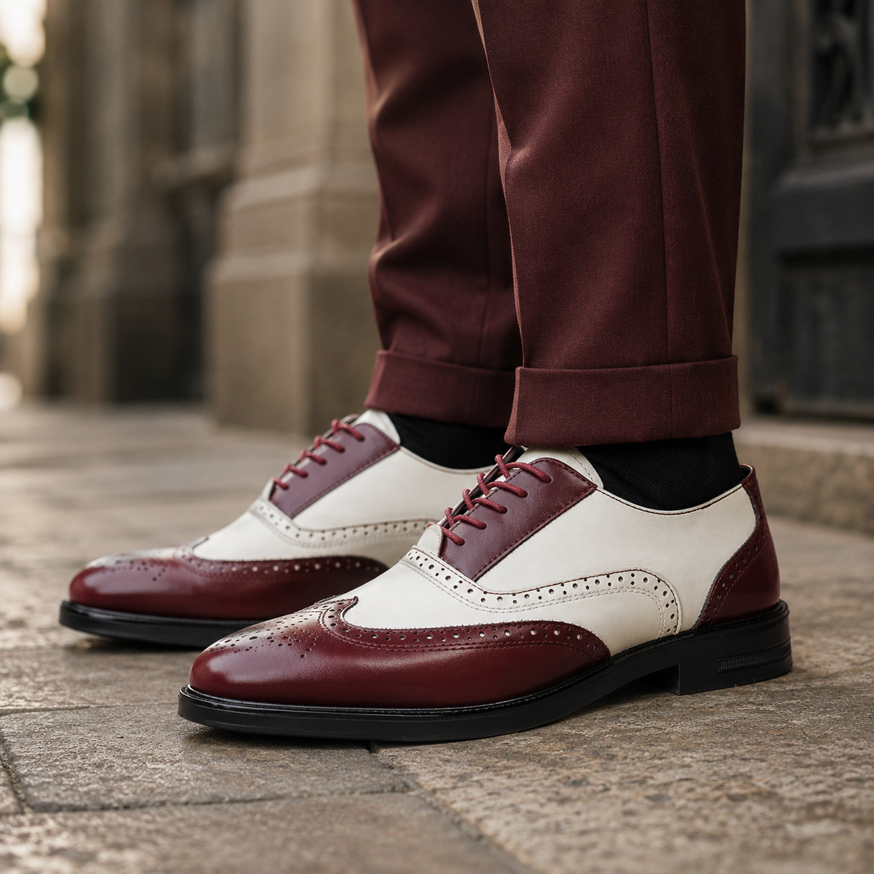 Rivoli Two-Tone Wingtip Oxford
