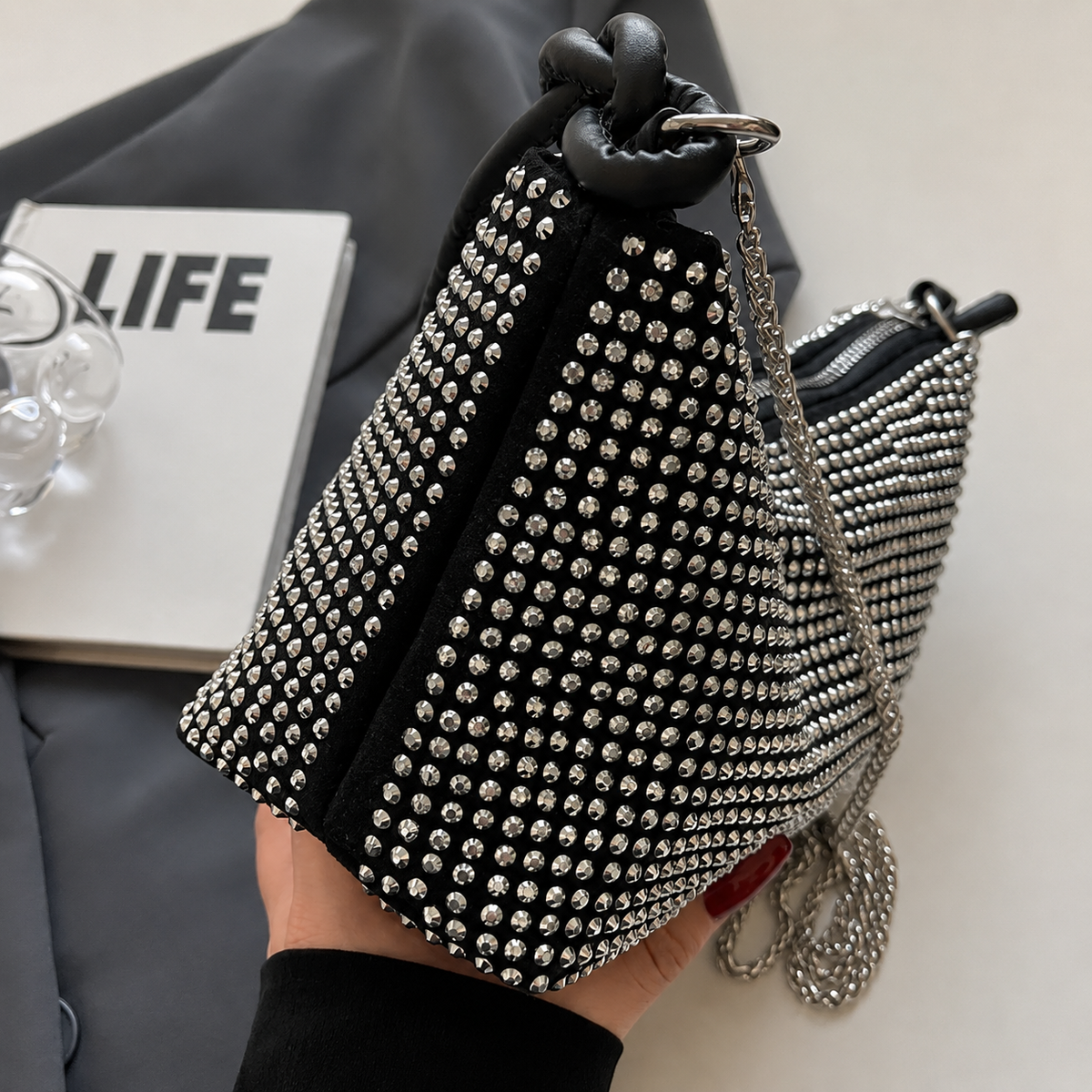 Nocturne Crystal Shoulder Bag