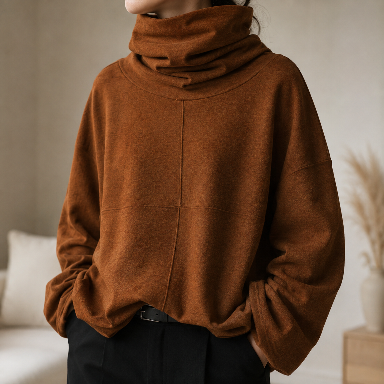Amara Cowl-Neck Pullover