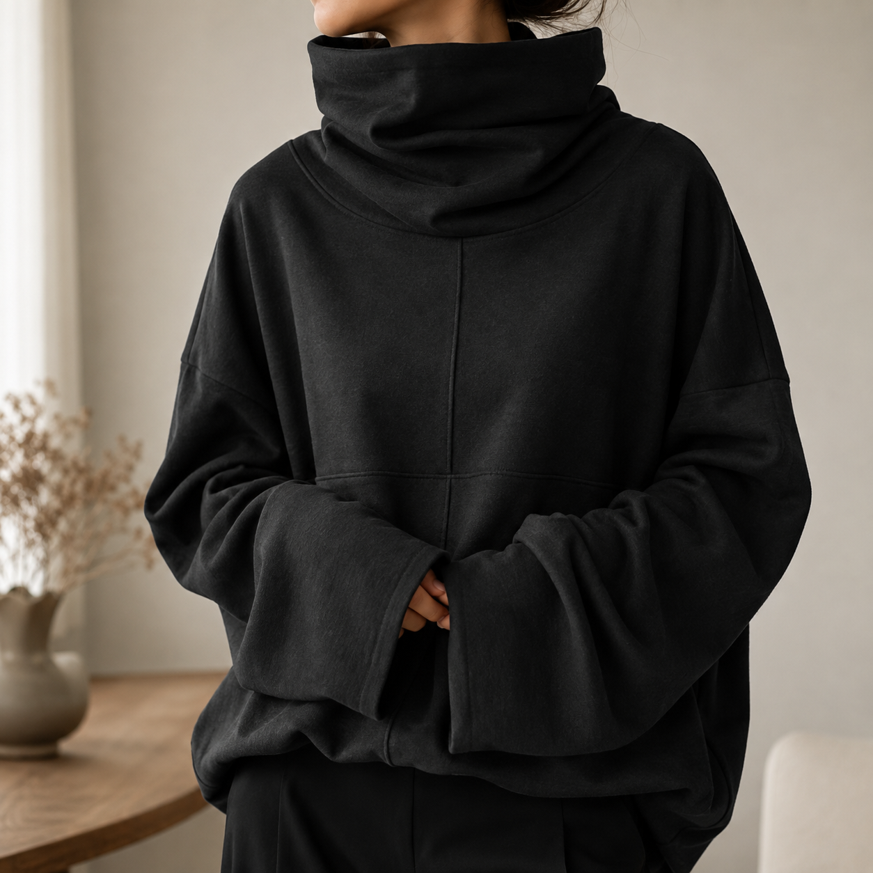 Amara Cowl-Neck Pullover