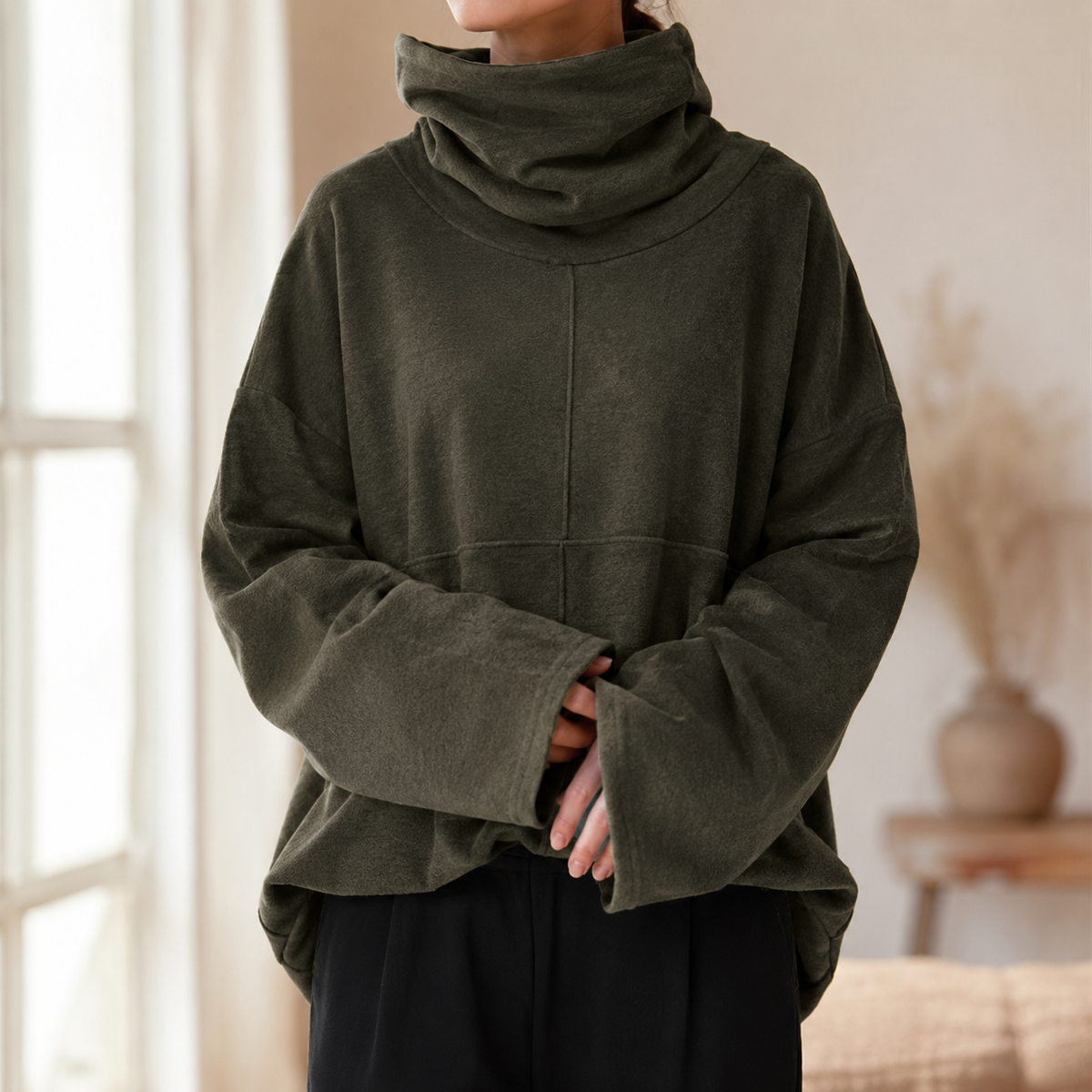 Amara Cowl-Neck Pullover