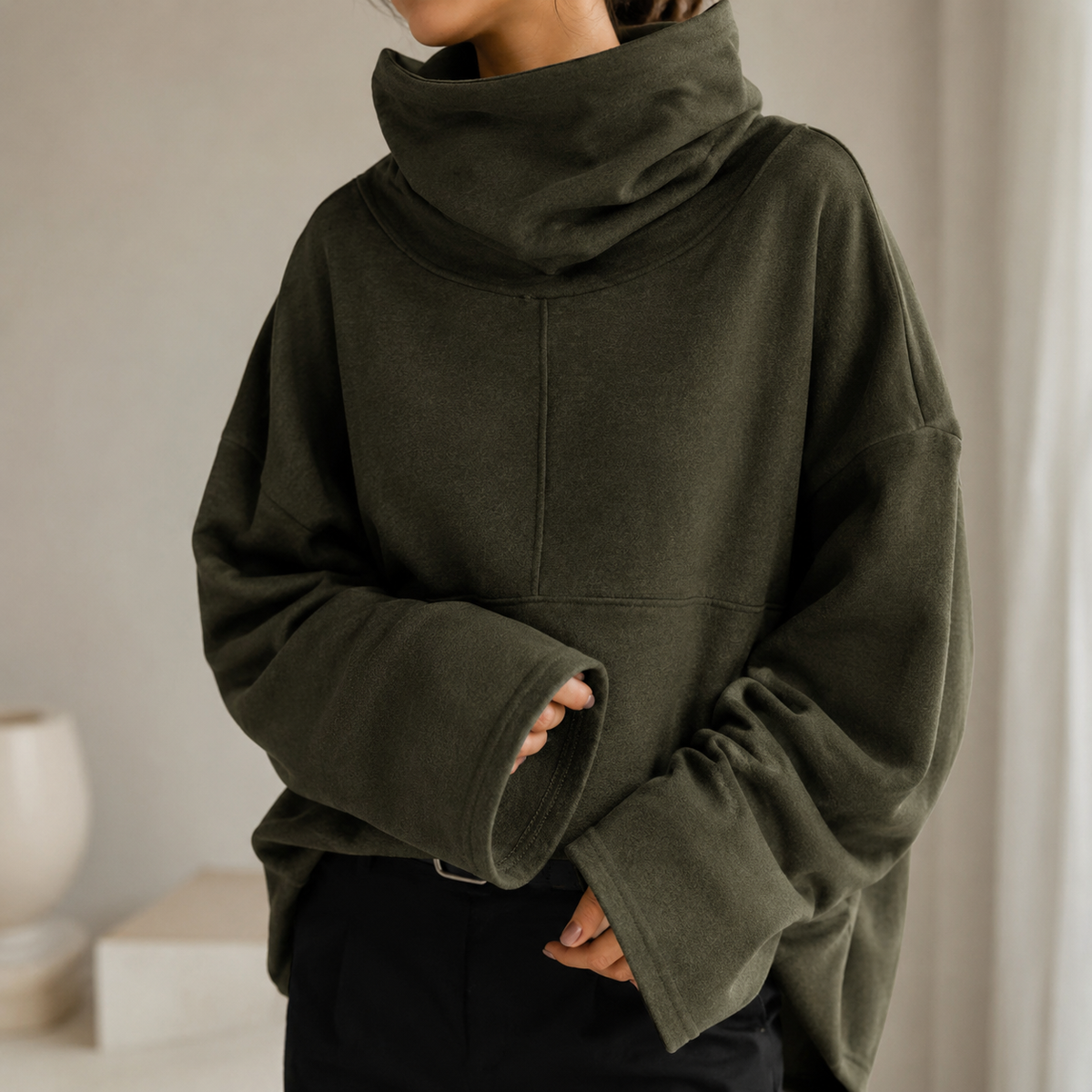 Amara Cowl-Neck Pullover