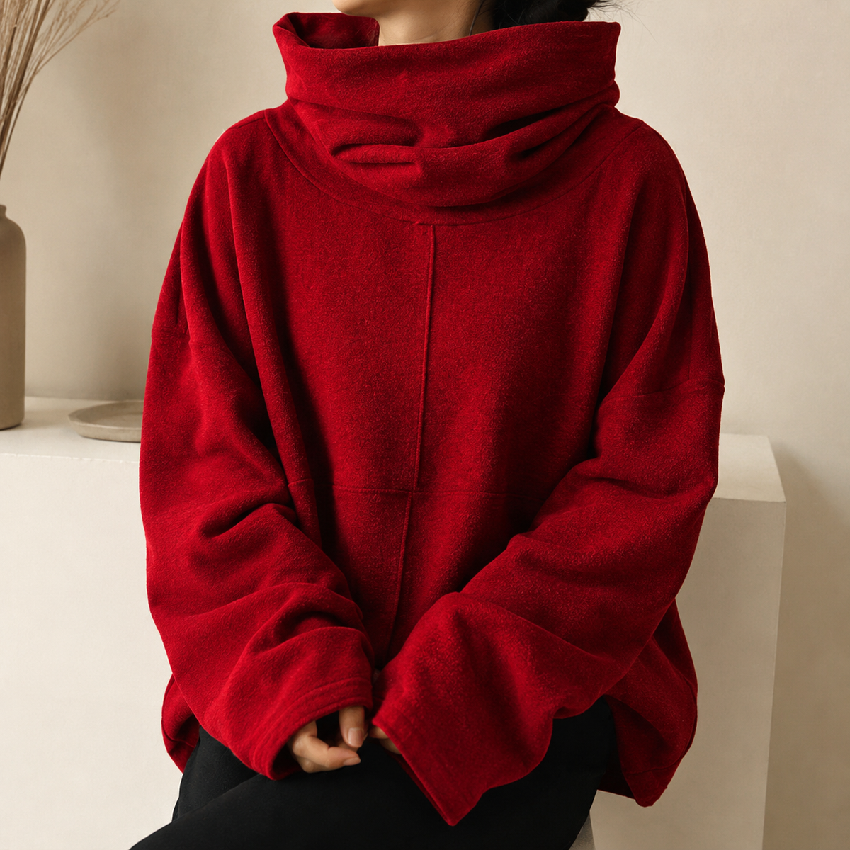 Amara Cowl-Neck Pullover
