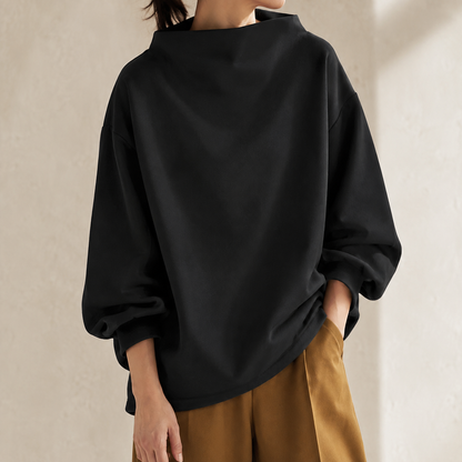Verlaine Funnel-Neck Blouse