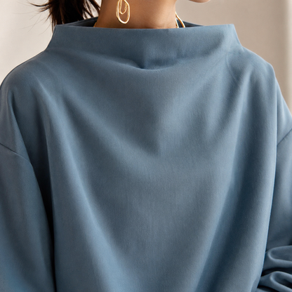 Verlaine Funnel-Neck Blouse