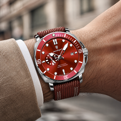 Crimson Dial Dive Watch