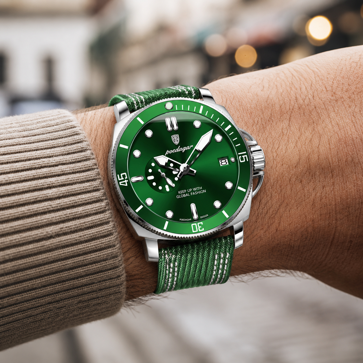 Crimson Dial Dive Watch