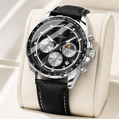 Meridian Leather Chronograph Watch