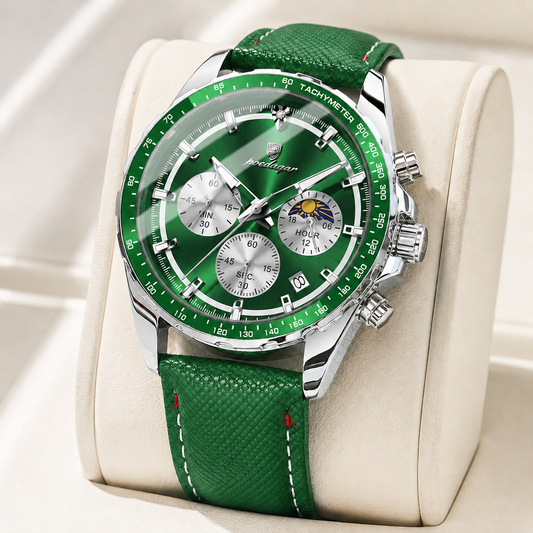 Meridian Leather Chronograph Watch