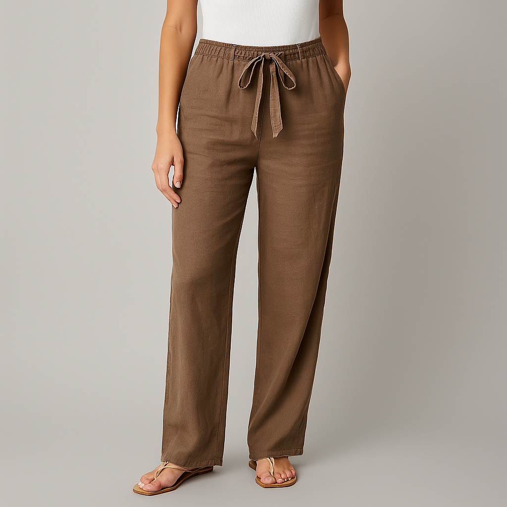 The Amalfi Wide-Leg Drawstring Pants