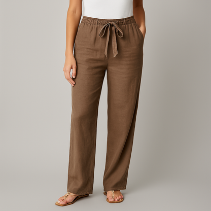 The Amalfi Wide-Leg Drawstring Pants