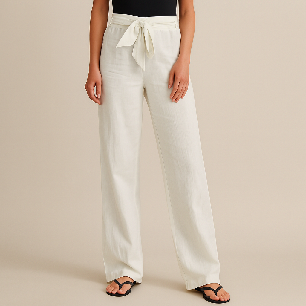 The Amalfi Wide-Leg Drawstring Pants
