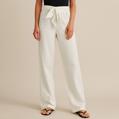The Amalfi Wide-Leg Drawstring Pants