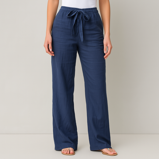 The Amalfi Wide-Leg Drawstring Pants