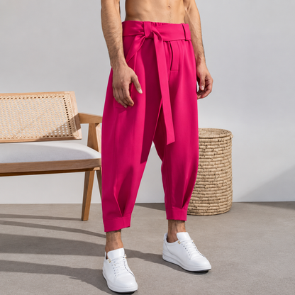 Belted Tapered Trouser