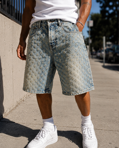Vendôme Rebel Distressed Denim Short