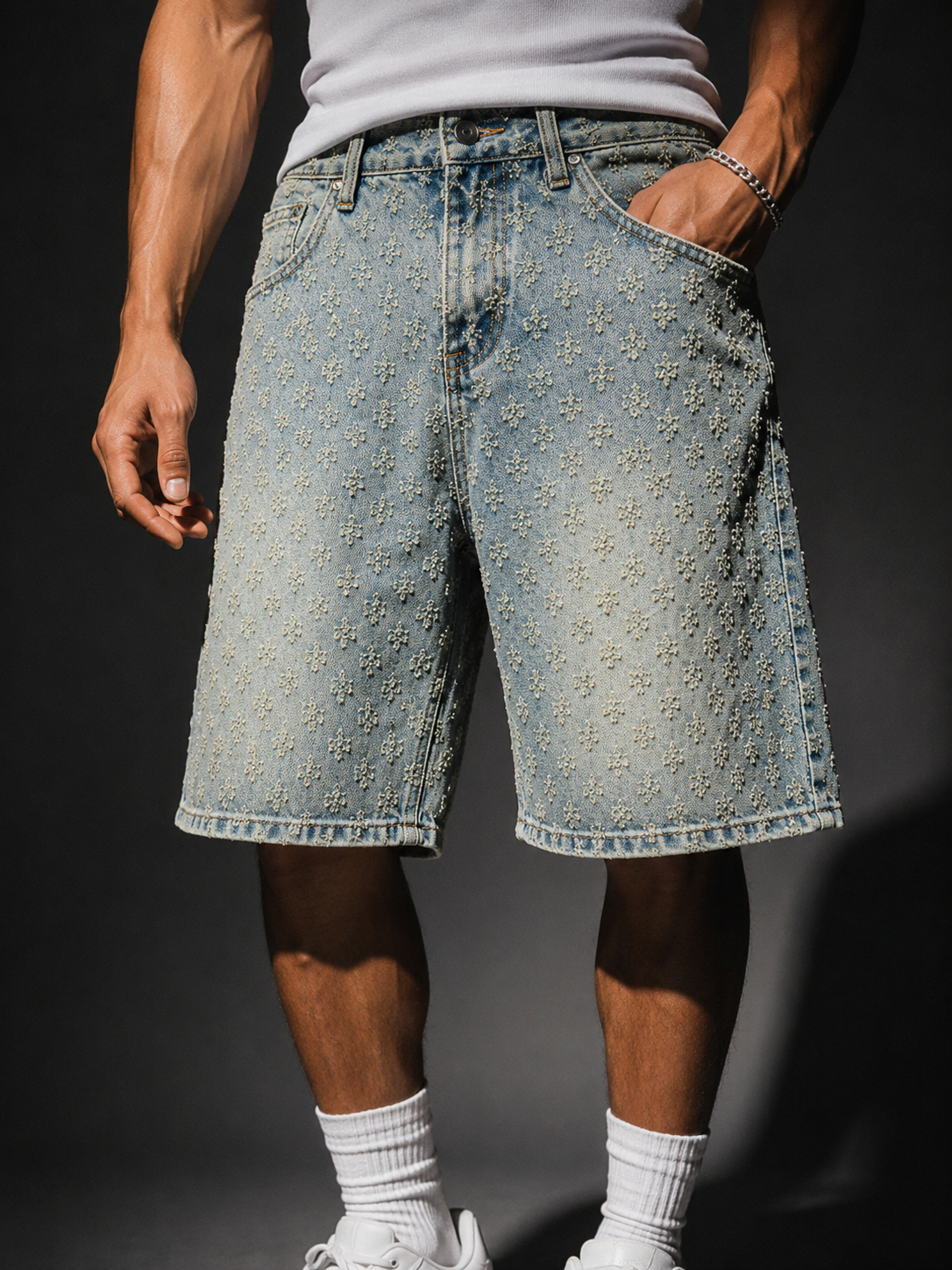 Vendôme Rebel Distressed Denim Short
