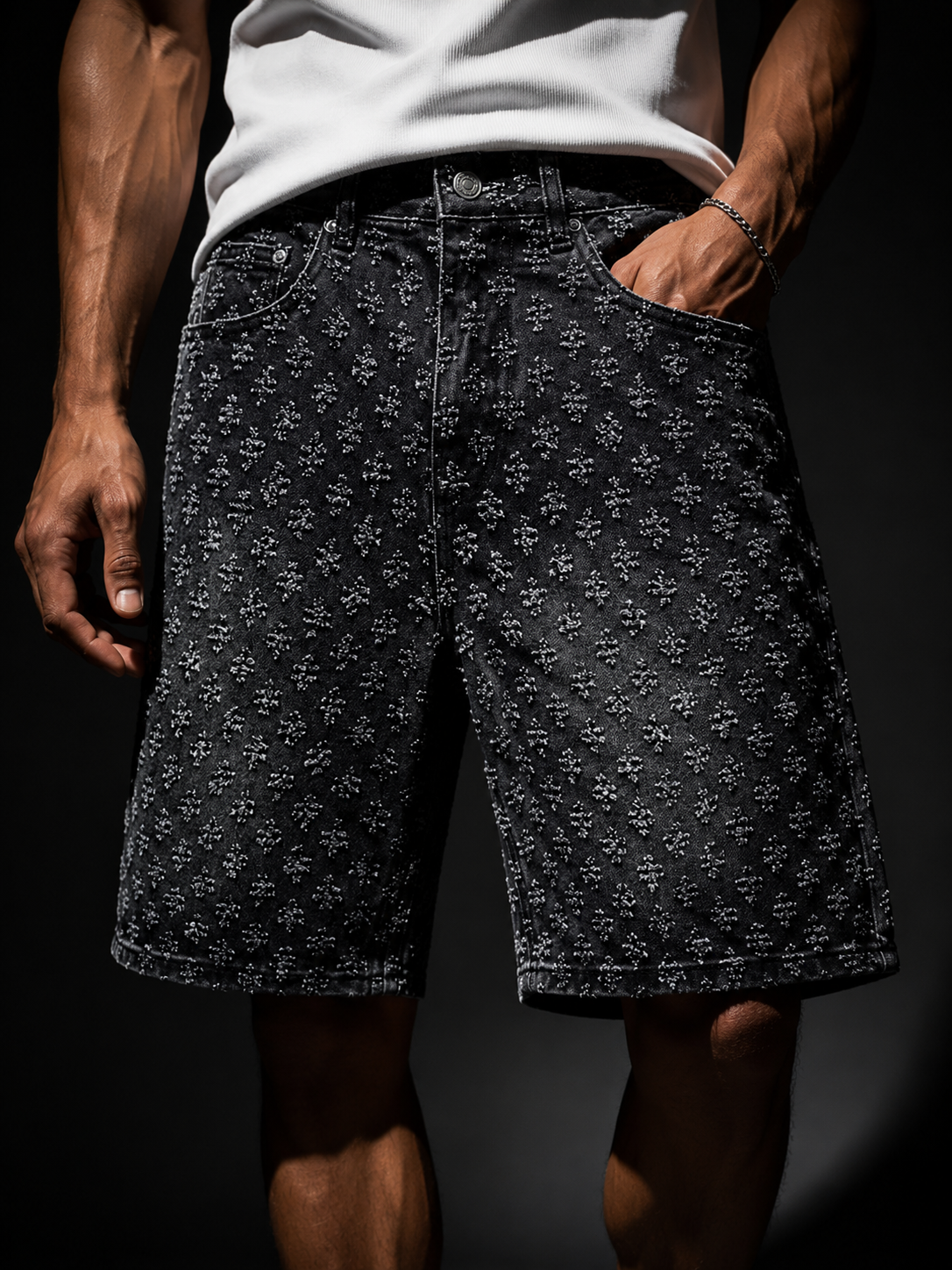 Vendôme Rebel Distressed Denim Short