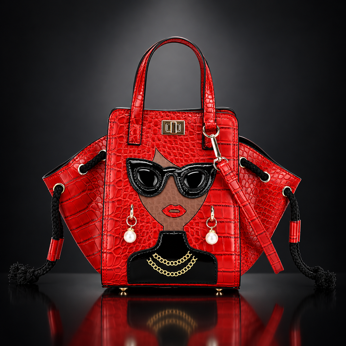 Vivienne Face Bucket Bag