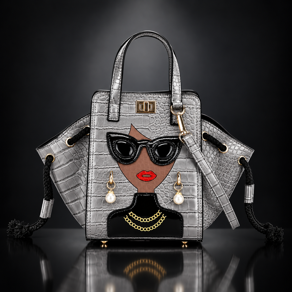 Vivienne Face Bucket Bag