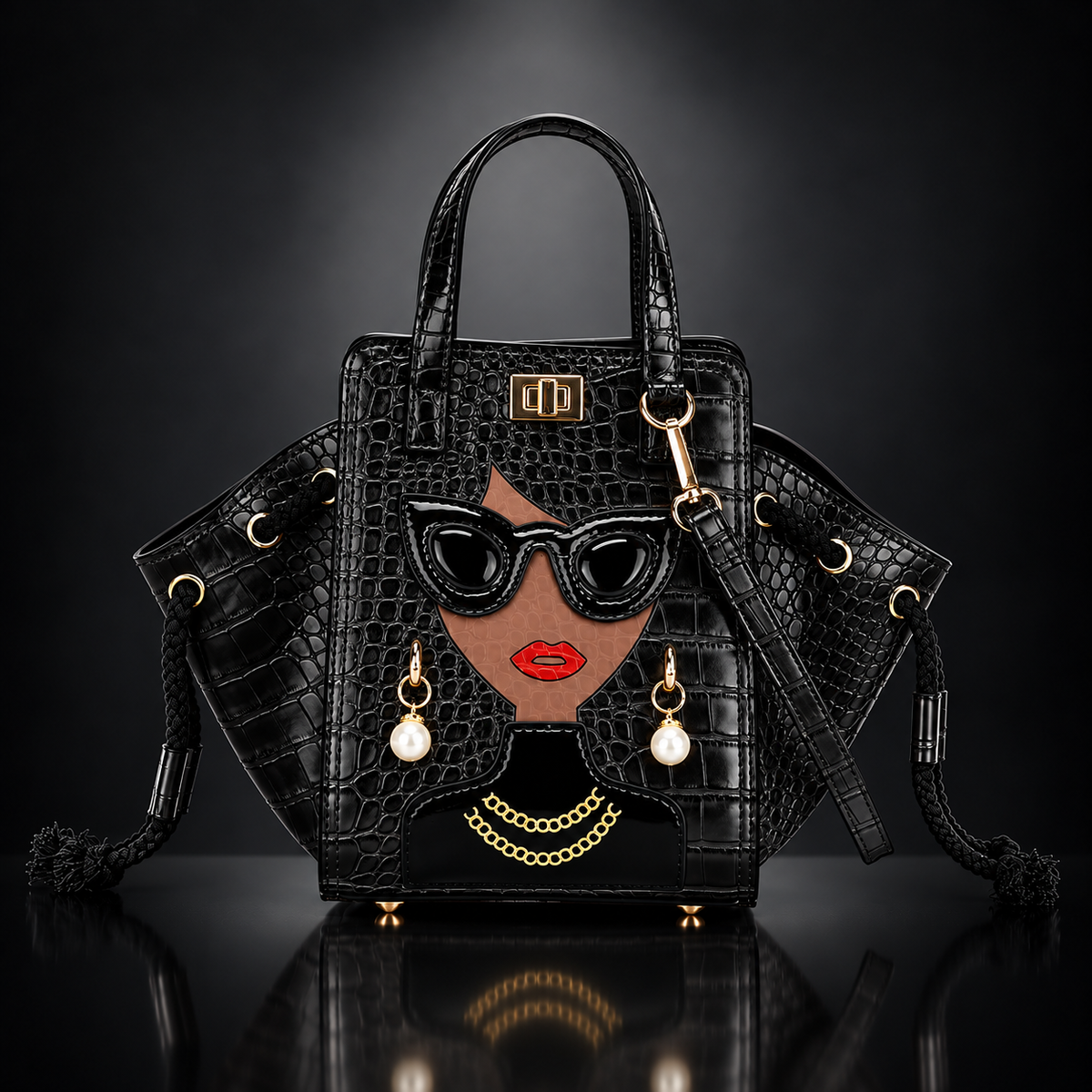 Vivienne Face Bucket Bag