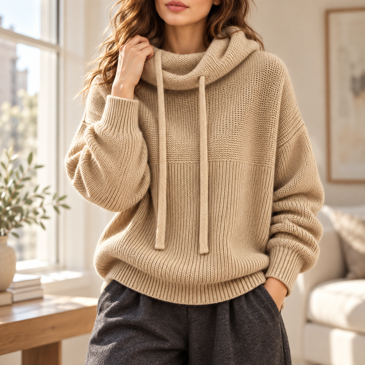 Wexley Cowl-Neck Sweater
